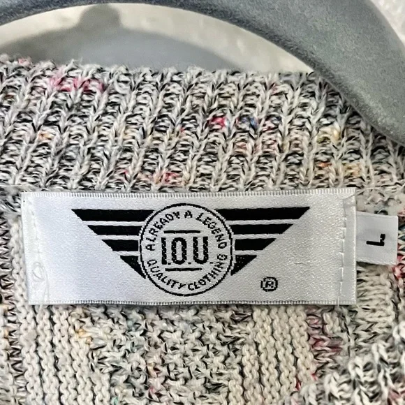 I.O.U Vintage Knit Sweater Size Large - Picture 5 of 15